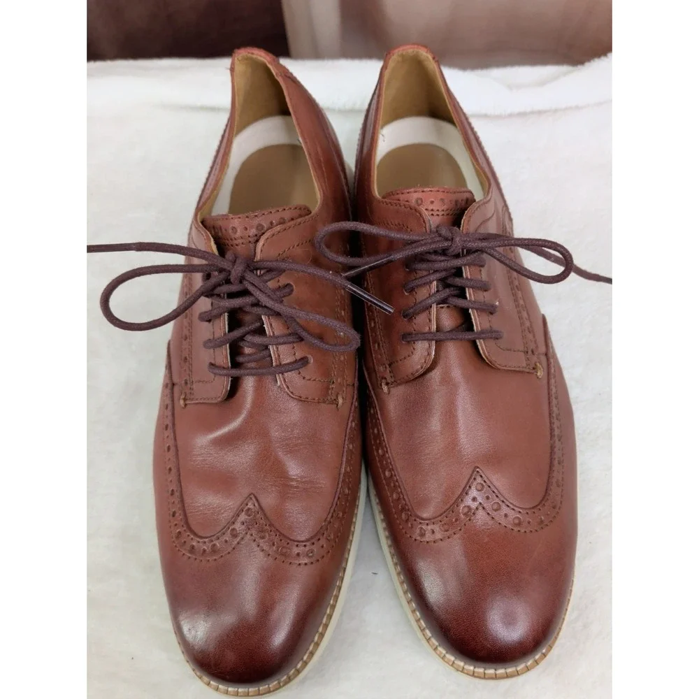 Cole Haan OriginalGrand C26471 British Tan Leather Wingtip Oxford